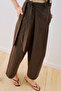 Envelope closure trousers brown - 4