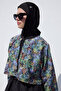 Windbreaker 3-Piece Tessture Swim Suit Tiny Flower - 4