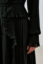 LAYERED PLEATED DRESS, BLACK - 5
