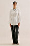 Embroidered Wide Sleeve Blouse Ecru - 2