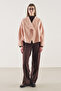 Woolen Short Jacket Salmon