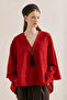 Embroidered Premium Cape Blush Red - 3