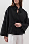 Linen Tie-Dye Bluse Black - 2