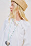 Ruched Comfortable Blouse Ecru - 7