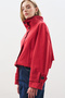 Trench Style Bomber Jacket Red - 3