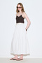 Pilified Wide Skirt Ecru - 4