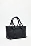 Luca Knitted Handle Design Bag Black - 8