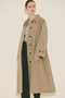 Malene Buttoned Trench Coat Mink - 2