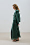 Wide Sleeve Drapey Blouse Green - 5