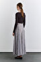 Wide Piece Patterned Skirt with Polka Dots - 6
