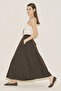 Kup Detailled Flared Skirt Brown - 6
