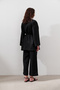 Linen Double Breasted Kimono Black - 6