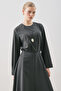 Anvelop Classic Dress with Skirt Anthracite - 5