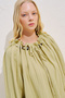 Ruched Collar Muslin Blouse Yellow - 2