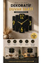 Wall Clock Decorative Mdf & Mirrored Plexiglass for Living Room Office Workplace |   40X40 cm