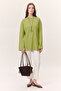 Wide Sleeves Oversize Tshirt Olive Green - 2