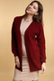 Women's Burgundy-Khaki 2-Pack Seasonal Knitwear Cardigan - 2