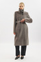 Premium Kaşe Trench Designed Coat Soft Gray - 2