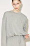 Easy Balon Sleeve Adjustable Blouse Gray Melange - 3