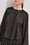 Kolu Lace Volume Shirt Brown - 4