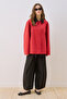 Time Kontrast Collar Jacket Red - 8