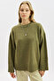 Chunky Oversized Sweater Dark Green - 5