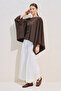 Volume Cape Blazer Dark Brown - 2