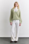 Soft Textured Sweater Green