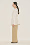 Textured Drapey Tunic İnci̇ - 4