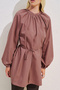 Balon Kol Belted Tunic Gülkurusu - 4