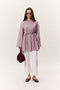 Oversize Tshirt Lila with Binding Details - 2