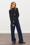 Fishing Collar Bluse Black - 7
