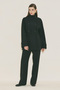 High Collar Belt Piece Trench Coat Black - 6