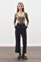 Flare Cut Pants Black - 2
