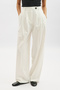 Classic Pleated Pants Ecru - 5