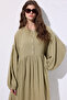 Muslin Buttoned Casual Dress Sambucus - 4