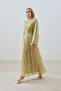 Pleated Chiffon Dress Sage