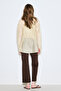 Bluz with Shirted Tie Soft Yellow - 6