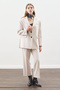 Oversized Cut Blazer Jacket Beige - 2