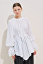 Lace Sleeves Edition Blouse Ecru