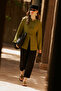 Linen Design Tie-Up Jacket Green - 2
