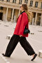 Time Kontrast Collar Jacket Red