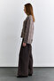 Openwork Knitted Sweater Mink - 4
