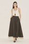 Kup Detailled Flared Skirt Brown