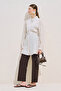 Linen Mixed Balloon Sleeve Long Tunic Natural - 4