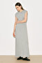 Easy Comfortable Long Dress Grey Melange - 2