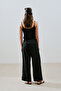 Chain-Up Trousers Black - 8