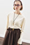 Boat Neck Long Sleeve T-Shirt Vanilla - 3