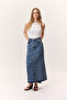 Volanli Denim Skirt Blue - 5