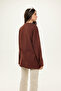 Wide Sleeve Oversize Tshirt Chocolate - 4